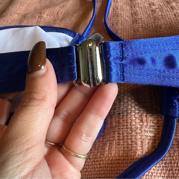 LIKE NEW Shimmer Satin Bikini Set - Picture 9 of 10